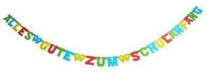 Buchstabenkette Alles Gute zum Schulanfang, 2,50 m
