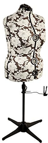 Sewing Online Verstellbare Schneiderpuppe Hollyhock Grau 8-Teilige | Groß (L) [Größe EUR 48 bis 50]