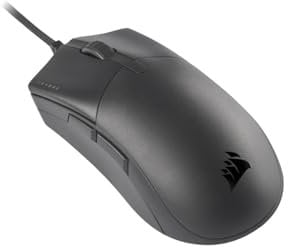 Corsair SABRE PRO CHAMPION SERIES Gaming Mouse (Ergonomic Shape for Esports and Competitive Play, Ultra-Lightweight 69g, Flexible Paracord Cable, CORSAIR QUICKSTRIKE Buttons with Zero Gap) Black