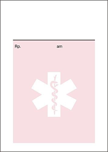 250 Privatrezepte Privatrezeptzettel lose für Ärzte und Heilpraktiker Format DIN A6, Caduceus, rosa pr102-5