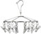 Maximex Rondell, in acciaio inox, con 18 mollette fisse, in acciaio inox, 27 x 26 x 27 cm, argento lucido