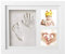 Empreinte Bébé - Newlemo Cadre pour Pieds et Mains - Kit Parfait pour Nouveau-Né à Souvenir la Naissance (3 Grilles, Blanc)