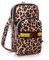 Damen Umhängetasche Handy Umhängetasche Brieftasche Tasche, Handtasche Wristlet Geldbörse zum Tragen Karte Handy für Frauen (Leopardenmuster)