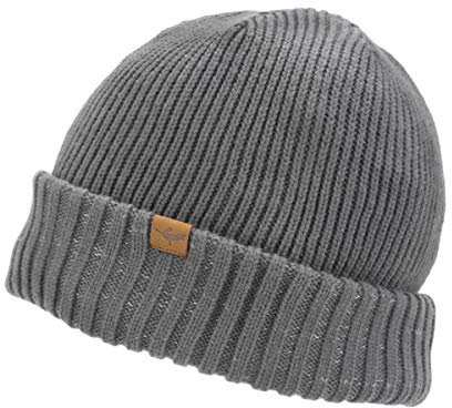 SealSkinz Unisex Sealskinz Unisex Waterproof Cold Weather Cap - Grey, S/M Beanie, Grau, S-M EU