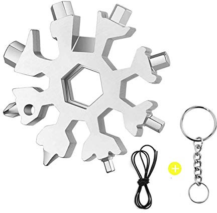 Snowflake Multifunktionswerkzeug, 19 in 1, silberfarben
