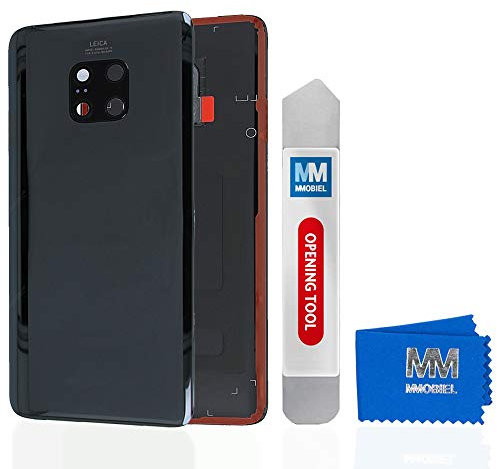 MMOBIEL Cubierta Trasera para batería Back Cover Compatible con Huawei Mate 20 Pro 2018 6.39 Inch(Negro)