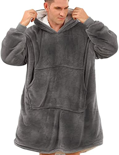 YOULIKE Oversized Hoodie Sweatshirt Blanket - Super Warm Cozy Wearable Hoodies Sweatshirt, Super Soft Comfortable TV Blanket Hoodies, TV Hoodie Blanket for Women Men Girls Boys Kids