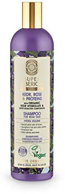 Super Siberica Kedr, rose & proteins. Shampoo for Weak Hair, 400 ml
