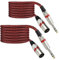 Luterra - Cable TRS a XLR macho de 6.5 pies, adaptador de cable de micrófono XLRM equilibrado de un cuarto de pulgada, cable de micrófono/línea de 6.35 mm para monitores de estudio/interfaz de