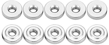 Tuerca moleteada de 10 piezas, tuercas moleteadas redondas, tuercas moleteadas de acero al carbono GB807 M3 M4 M5 M6 M8 M10(M310pcs)