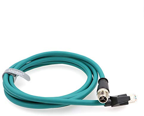 Uonecn Ethernet-Kabel M12 8-Pin X Code auf RJ45 CAT-7e GigE Kabel für Cognex Basler Cognex Industriekamera Sensor Com puter Netzwerk Switch Router 3,0m