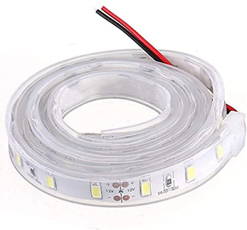 ONPIRA LED Streifen 12V Wasserdicht mit Kabel Selbstklebend 5050 SMD Auswahlmöglichkeit 10-100cm und 7 Farben (Pink, 10cm)