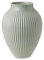 Knabstrup Keramik | Gerillte Vase | Geformt mit Lehm und Leidenschaft | Elegante und Klassische Form seit 1897 | Modern Anmutend | Minzgrün | 27 cm