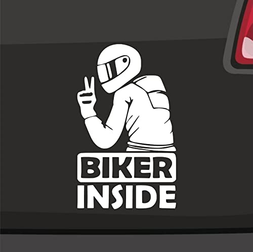 Biker Inside Respekt -6 Größen 21 Farben- Aufkleber Motorrad Sticker Peace Biken