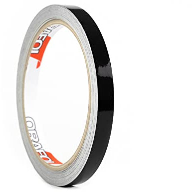 Auto Zierstreifen Schwarz Glänzend KFZ Folienstreifen Autodekor Folie Black Pinstripes Motorrad Basteln Modelbau (8 mm)