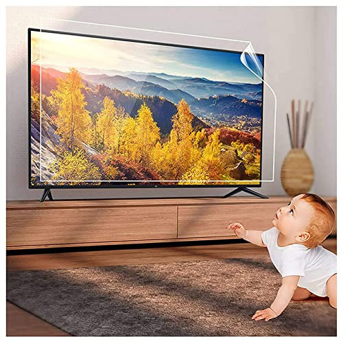 Anti Blue Light Monitor Filter Anti UV Eye Protection PET TV Screen Protector 32-75inch Transparent Film, Fits OLED & QLED HDTV Displays/A / 65 Inches 1440x809 mm