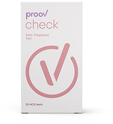 Proov Check Early Pregnancy Tests, Detect Pregnancy Up to 6 Days Sooner, 10 Urine hCG Tests