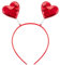 Balinco Herz Haarband, Haarreif, Haarschmuck Herzchen, Foto Requisiten Hochzeit, Deko Valentinstag, Geschenk, Festival, Pride, Accessoire