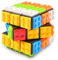 Forhome Speed Magic Cube 3x3, Build-on Brick Magic Cube 2-in-1 Brain Bricks und Teaser Puzzle klassisches Spielzeug kompatibel mit Lego für Kinder Erwachsene Jungen Mädchen Geschenk, schwarz