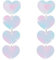 Bunte Acryl-Ohrringe, baumelnde Herz-Ohrringe, 80er-Jahre, rosa Liebes-Tropfenohrringe, TS-Konzertzubehör, Schmuck für Geschenke für Damen