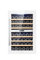 LuzVini LV42W Weißer Einbau-Weinkühlschrank - Weinklimaschrank mit 2 Zonen, Vollglas-Designtür, 42 Flaschen, einstellbare Zonen von 5-20°C, Kompressorkühlung, 41dB, RVS-Handgriff