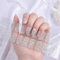 Semi Cured Gel Nails Strips 22 Stickers Nail Wraps Soft Self-Adhesive Gel Nail Stickers Salon-Quality Glitter Gel Nail Strips For Nails Manicure Require UV/LED Lamp (33-Glitter Girls)