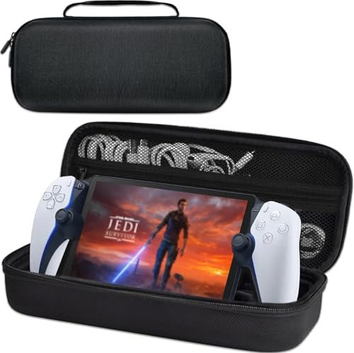 CHIKIXSON Portable Tasche für Playstation Portal Remote Play, Harte Eva Schutzhülle Koffer, wasserdichte Case für Playstation Portal, Schwarz
