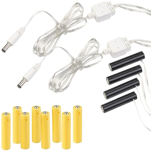revolt Batterie-Fach-Netzteil: 4er-Set Universal-USB-Batterie-Adapter, ersetzt bis 12 AAA-Batterien (Adapter Spielzeug, Micro, Radio)