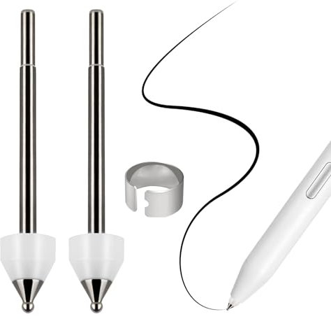 Ersatzspitzen aus Titanlegierung, passend für Samsung S Pen Creator Edition, präzise verbessert, glatte Kugelschreiber, Notizen, 2 Stück