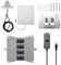 HUIOP 800 900 1800 2100 amplificateur de Signal Mobile quadribande d'appoint de Signal de téléphone cellulaire 2G 3G 4G LTE répéteur cellulaire GSM DCS WCDMA Ensemble