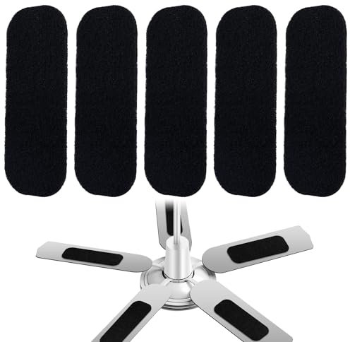 5pcs Ceiling Fan Filters, 9.8 Inch Fan Filter for Ceiling Fan Activated Coconut Carbon Filters Air Purifier Pads Efficiency for Cleaning Dust & Dirt Indoor Kitchen Bedroom
