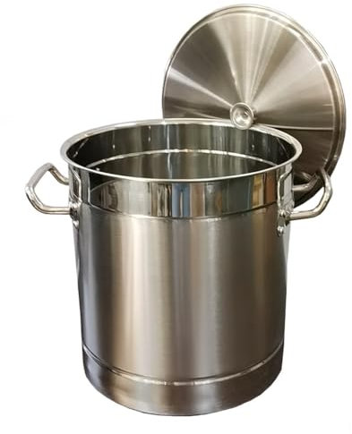 Olla de acero inoxidable, olla gruesa con tapa ajustada, fondo compuesto de tres capas, for catering, restaurantes de refrigerios, comercial/hogar (10-80L)(Size:40L)