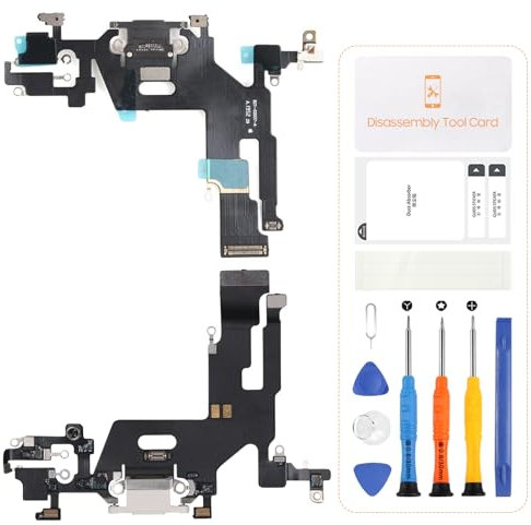 for iPhone 11 Flex Cable Replacement,Dock Connector for iPhone 11 USB Charging Port Replacement with Repair Kits