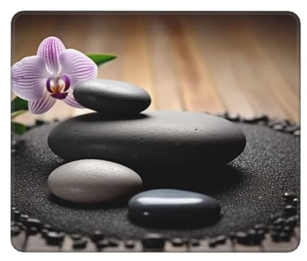 Mouses Pad Non-Slip Mouses Mat with Rubber Base Gaming Desk Pad Zen Stone2 Mouses pad Office Decor Washable Keyboard Mat for Gaming Work Computer 11.8x9.8