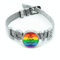 LGBT-Armband mit Transgender-Motiv, Bisexuelle, verstellbar, mit Kristallen, M, Metall