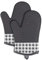 Lakifmo Silicone Oven Mitts, Heat Resistant, Non-Slip Grips, 1 Pair (Charcoal Grey)