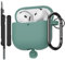 AOTUAO Hülle Kompatibel mit AirPods 4. Generation Hülle Case mit Reinigungsset, Weiches Silikon Stoßfeste Schutzhülle für AirPods 4 2024 Case Cover mit Karabiner, Pine Green