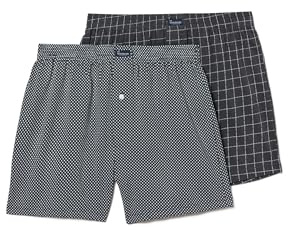 Abanderado Bóxers Abiertos de Punto Esencial Estampados Hombre x2 | Pack Calzoncillos, Estampados, 100% Algodón, Bóxers Abiertos, Apertura Frontal