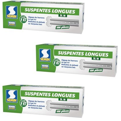 Suspentes Longues 170 mm F47 Semin, Boite de 100 (lot de 3)