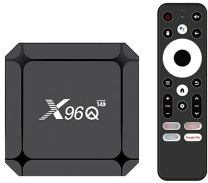Android TV Box 14.0,2025 Android TV Box X96Q 2 GB De RAM 16 GB De ROM, WiFi 6 4K/1080P TV Box Android RK3518 De Cuatro Núcleos 2.4G/5G WiFi BT 5.0 USB 3.0 Smart TV Box