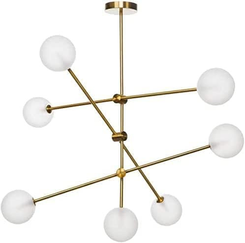 HLRTBCN Aqiong Kronleuchter aus Messing, modern, aus Glas, Mitte des Jahrhunderts des Jahrhunderts, hängend aus Glas, Kronleuchter aus Metall