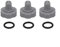 Lot de 3 valves de pompe de filtre Intex avec joint torique - Pièces de rechange 25004/2500 compatibles avec le modèle 10725 10264 pour piscines hors sol