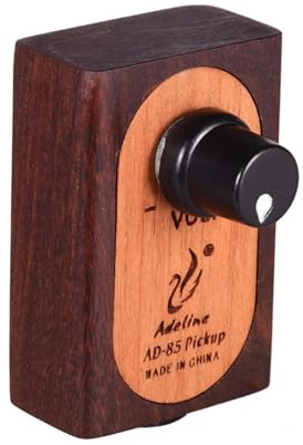AD-85 handgefertigter klassischer Folk-Flamenco-Gitarren-Tonabnehmer mit Lautstärkeregler für Ukulele, Kalimba, Mandoline, Box-Musikinstrumente, Plug-and-Play, ohne Batterie, Piezos 6,35 Ausgang