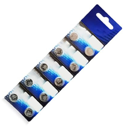 Lot de 10 piles bouton alcalines AG9 1,5 V LR45 LR936 394 pour montres, calculatrices et tensions de sortie plus stables