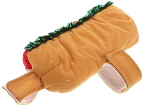 UPKOCH Lustiges Hot Dog Haustierkostüm Elastische Passform für Hunde und Katzen Halloween und Weihnachtsfest Bequemes Verkleidungsshirt für Niedliche Party Outfits