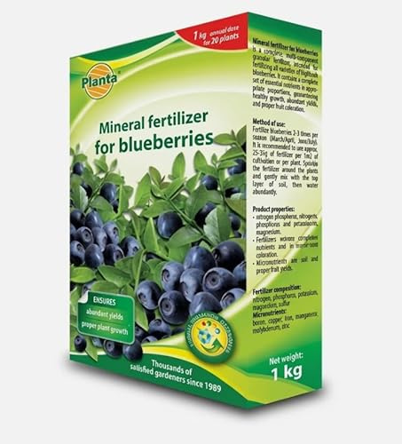 Mineral Fertilizer for Blueberries and Rhododendrons, Acid-Loving Plant Feed, 1kg