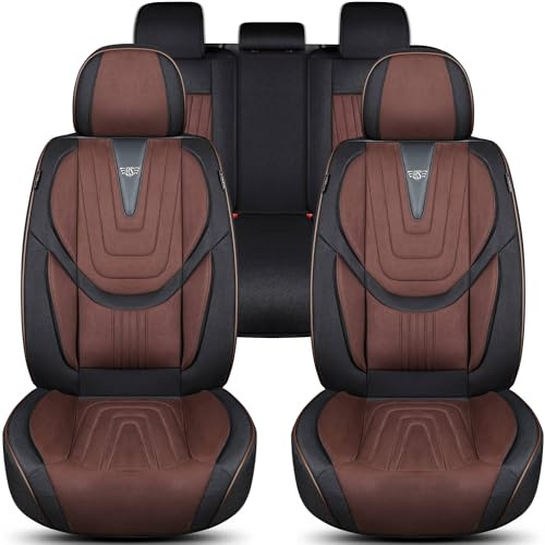 Schonbezüge Sitzbezüge Komplettset für Kia Soul Bj 2008-14 in Schwarz/Braun FM9