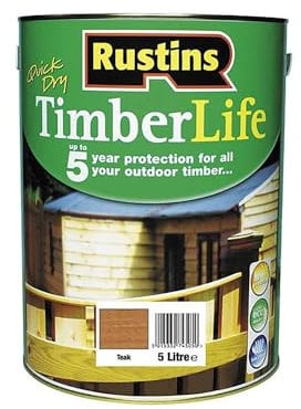Rustins TLTE5000 Timberlife Teak,Brown, 5l