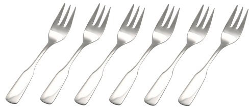 GRÄWE® Kuchengabeln 6 Stück, Serie SPATEN aus Edelstahl