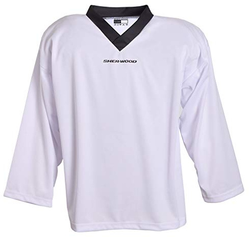 SHERWOOD - Eishockey Trainingstrikot Senior für Erwachsene I stilvolles Practice Jersey aus gelochtem Mesh-Stoff I V-Neck Jersey zum Trainieren I tolle Passform